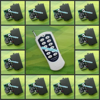 

HOT 12V 10A 1 CH RadioController RF Wireless Remote Control Switch RF Wireless Switch system 1 transmitter 12 receiver