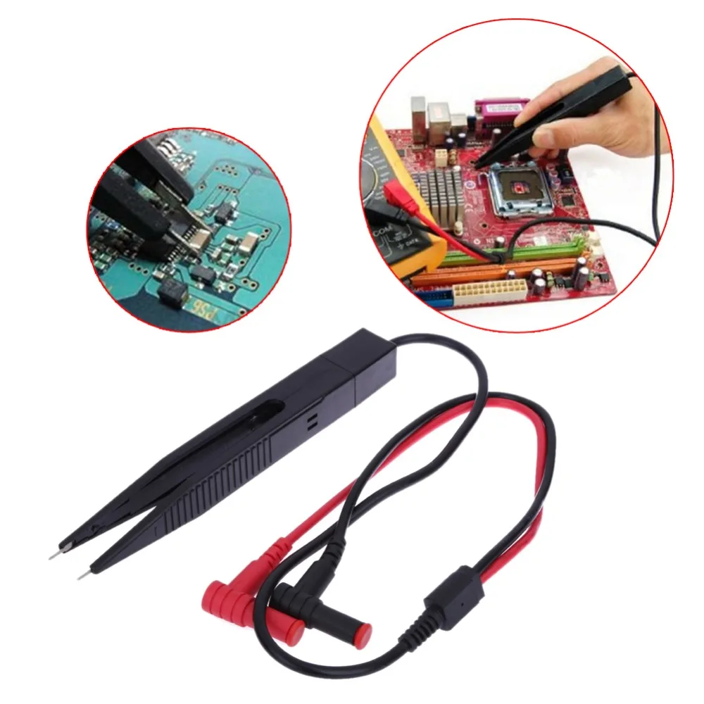 

Universal Multimeter 10m Meter Plug Digital Multimeter SMD Inductor Tester Meter Probe Tweezer for Resistor Multimeter Capacitor