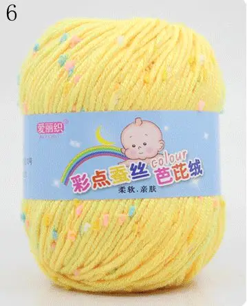 High Quality Baby Cotton Cashmere Yarn For Hand Knitting Crochet Worsted Wool Thread Colorful Eco-dyed Needlework 6
