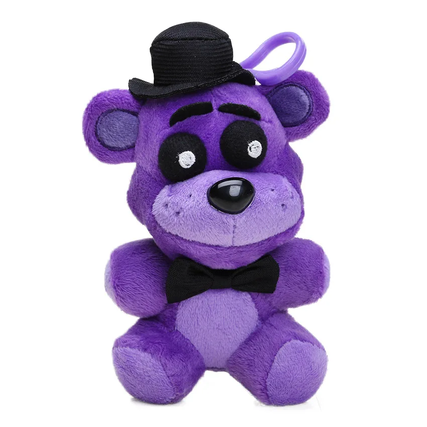14 см Five Nights At Freddy's 4 плюшевая подвеска FNAF Foxy Chica Bonnie Золотой Фредди кошмар Фредди медведь брелок игрушки - Цвет: purple bear