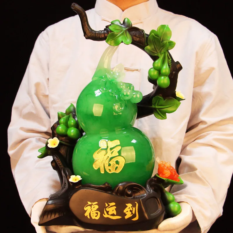 

Modern Resin Gourd Figurines Home Decoration Accessories Fairy Garden Animal Craft Sculpture Feng Shui Ornaments Gifts Friends