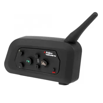 

1200M V4 Interphone Bluetooth Intercom BT FM Motorcycle Headphone Helmet Headset 4 Users motorcycle parts