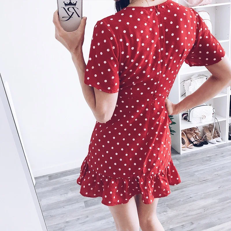 Lily Rosie Girl 2018 летнее платье с глубоким v образным вырезом и рюшами женское
