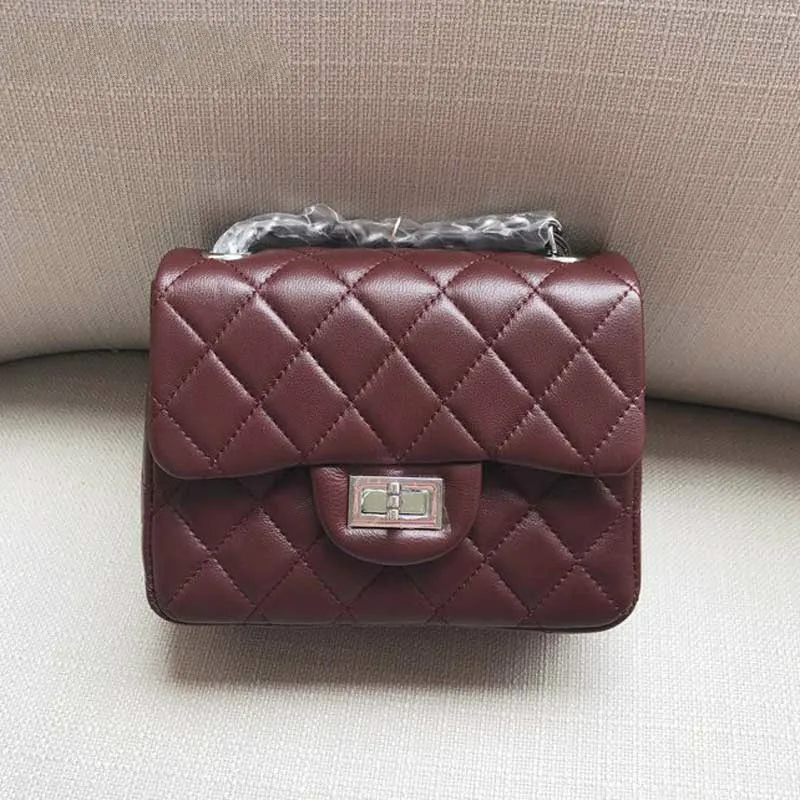 

1115 Women Crossbody Bag Lampskin Genuine Leather Small Women Casual Bag Cheap Price Bolso Mujer de marca famosa Sac Obag bag