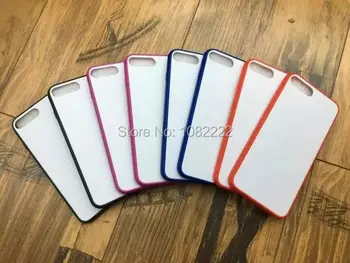 

100pcs/lot Free Shipping DIY TPU+PC Case For iPhone 7 4.7 inch/iphone 7 Plus