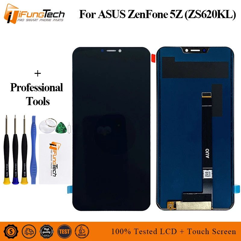 

10PCS LCD for Asus Zenfone 5z ZS620KL LCD Display Touch Screen for Zenfone 5 ZE620KL Digitizer Assembly Replacement Spare Parts