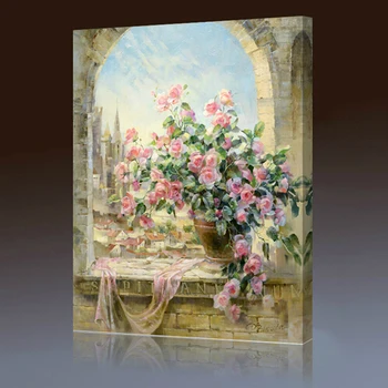

Framed Pictures Painting By Numbers DIY Digital Oil Painting On Canvas Home Decoration 40x50cm Window scene