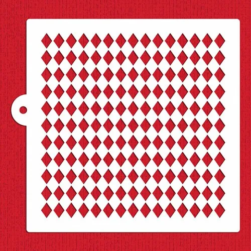 Harlequin Square Cake Stencil Fondant Molds Miniprint Cake Stencilin