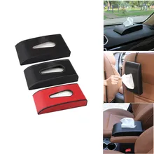 Автомобильный тканевый ящик для салона автомобиля кожаная экстракция тканей Коробка парковочная карта подвесной держатель ткани автомобильный чехол стильный