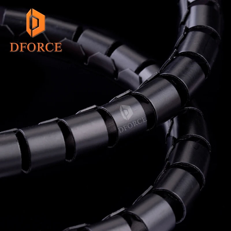 Корпус кабеля Dforce черная спиральная упаковка RepRap огнестойкая 10 мм Диаметр