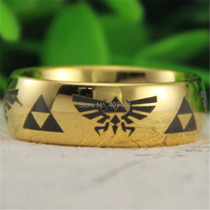 YGK ювелирные изделия 6 мм/8 мм золотой купол комфорт Fit Legend of Zelda мужское