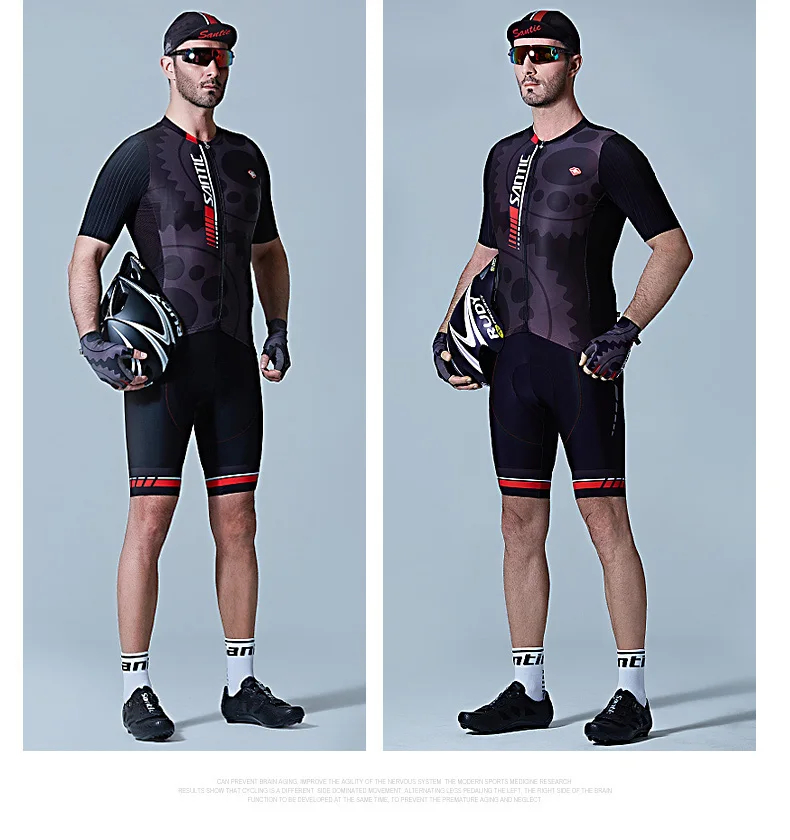 Santic набор из Джерси для велоспорта для мужчин Pro Team Skinsuit для горной дороги, велосипеда, триатлона, комплект одежды Ropa Ciclismo