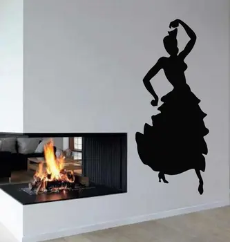

Wall Decals Vinyl Decal Sticker Art Mural Decor Flamenco Dance Girl Dancer