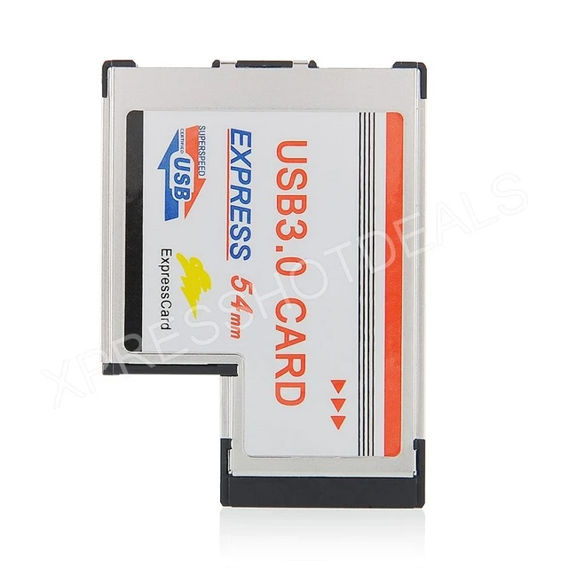 ExpressCard 54mm 2 ports USB 3.0 5Gbps Express Card Adapter Laptop Notebook  NEC - AliExpress
