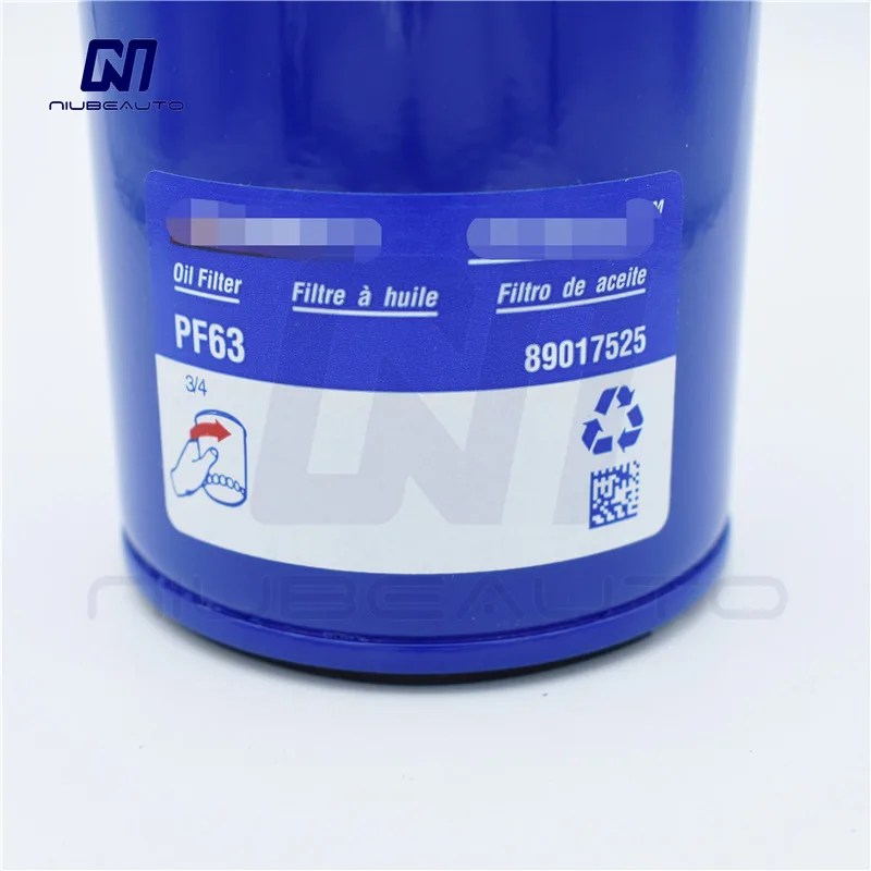 NIUBEAUTO Original Oil Filter PF63 For AC Delco Buick Chevrolet Cadillac Ford Mazda Dodge Mercury 89017525 3