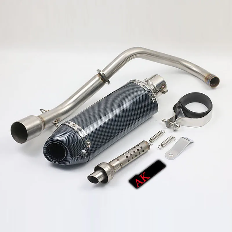 MSX125 полный выхлопной системы Нержавеющая сталь подключения трубы и мотоцикл выхлопной трубы для akrapovic для Honda MSX125 2012