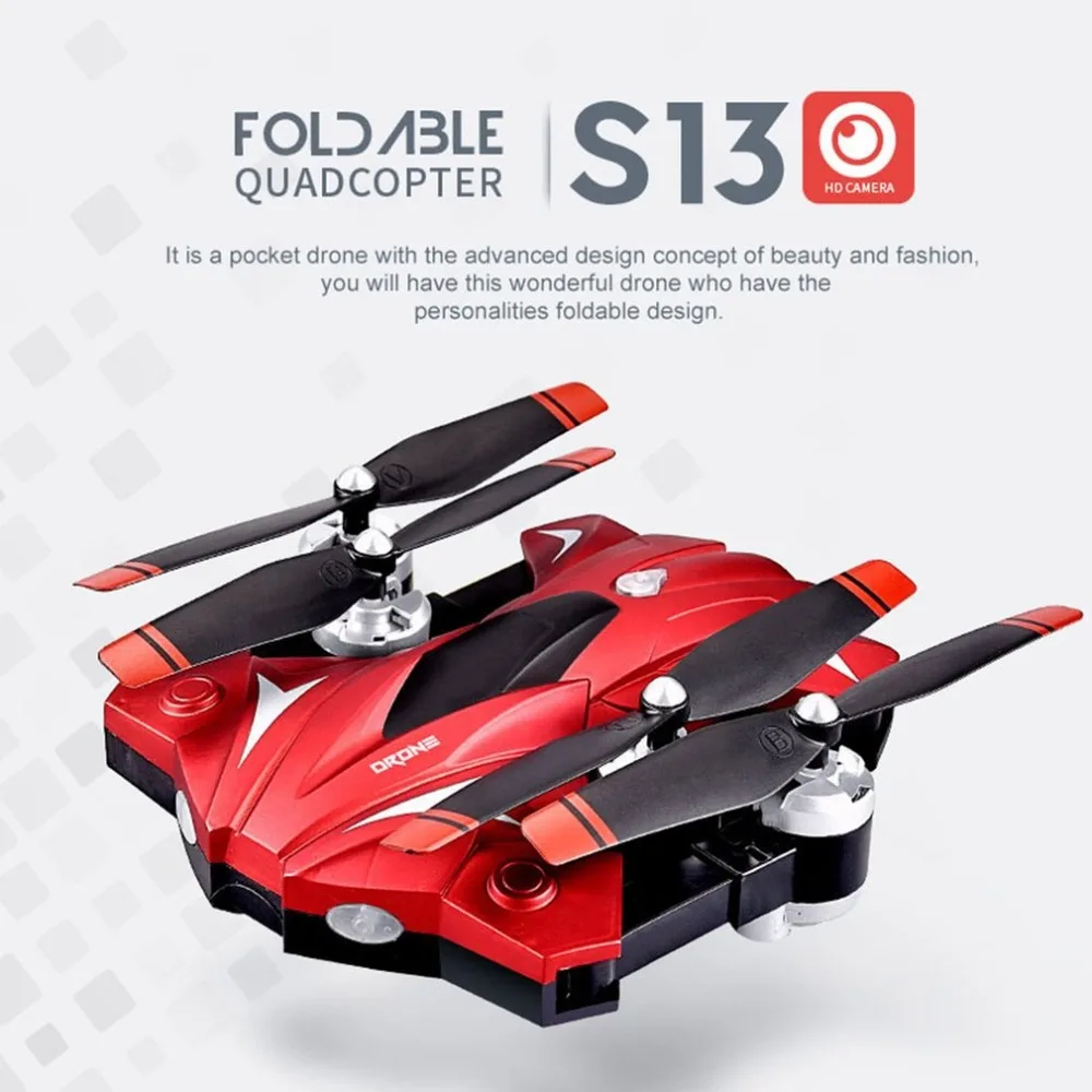 

S13 Full HD 1080P Camera 4 Channel 6 Axes Long Endurance Remote Control Quadcopter Camera Drone Positioning System Aircraft