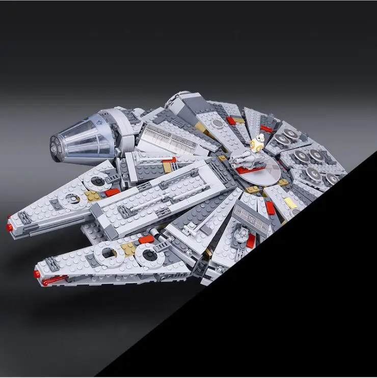 

05007 05004 1381Pcs StarWars Millennium Falcon Wars Force Awakening Building Blocks Toys For Children Toys Compatible legoingly