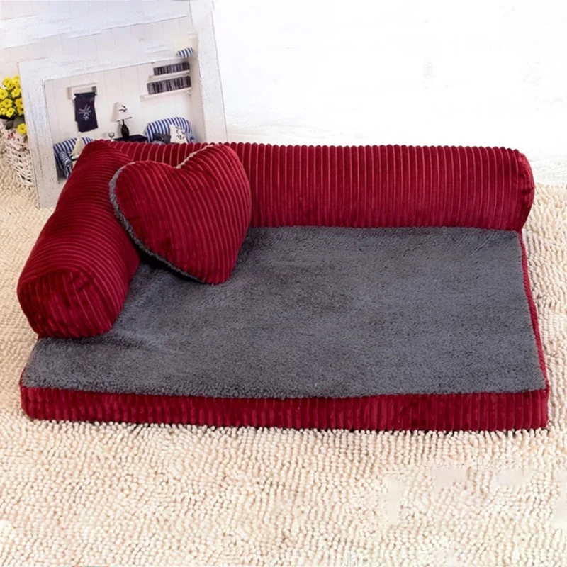 

Large Dogs Cat House Beds Mat Dog Beds for Large Dogs House Sofa Kennel Square Pillow Husky Labrador Teddy Bed S-XL