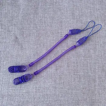 

5 Colors New Baby Infant Newborn Toddler Spring Pacifier Soother Nipple Clip Chain Holder Strap