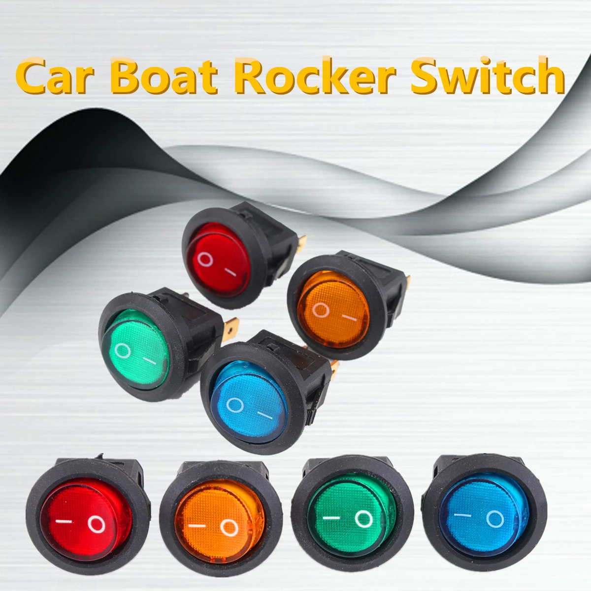 20PCS LED Dot Light 12V Car Auto Boat Round Rocker ON/OFF TOGGLE SPST SWITCH 20PCS LED Dot Light 12V Car Auto Boat Round Rocker ON/OFF TOGGLE SPST SWITCH