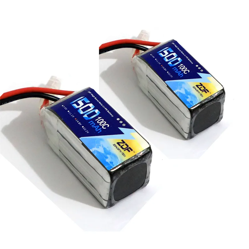 

2pcs Original ZDF X220S FPV Racer Spare Part 4S 14.8V 1500mAh 100C 200C Battery XT60 Plug Connector For RC Racing Accessories