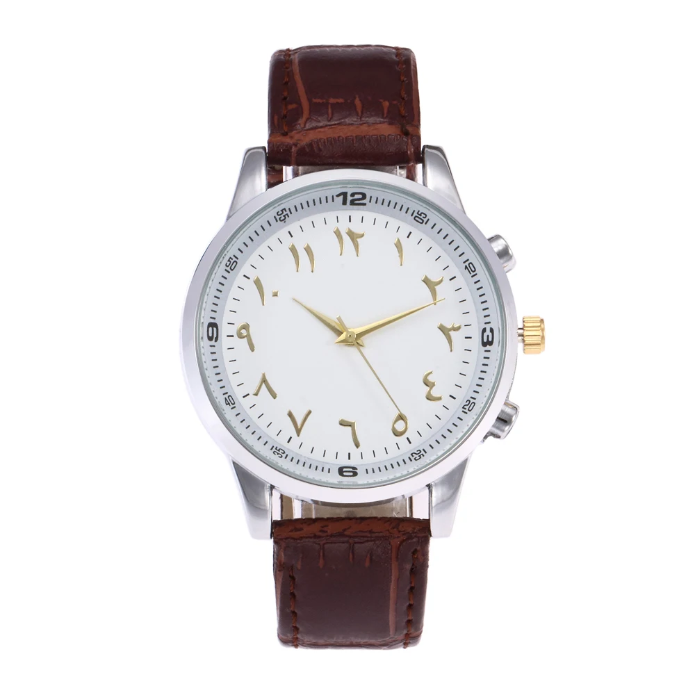

Fashion Casual Arabic Numbers Men Watches Men Leather Band Business Quartz Watch Montre Homme Relogio Masculino Relojes Hombre