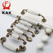KAK Antique Bronze Crack Design Ceramic Cabinet Handles Zinc Alloy Drawer Knobs Wardrobe Door Handle European Furniture Hardware KAK Antique Bronze Crack Design Ceramic Cabinet Handles Zinc Alloy Drawer Knobs Wardrobe Door Handle European Furniture Hardware