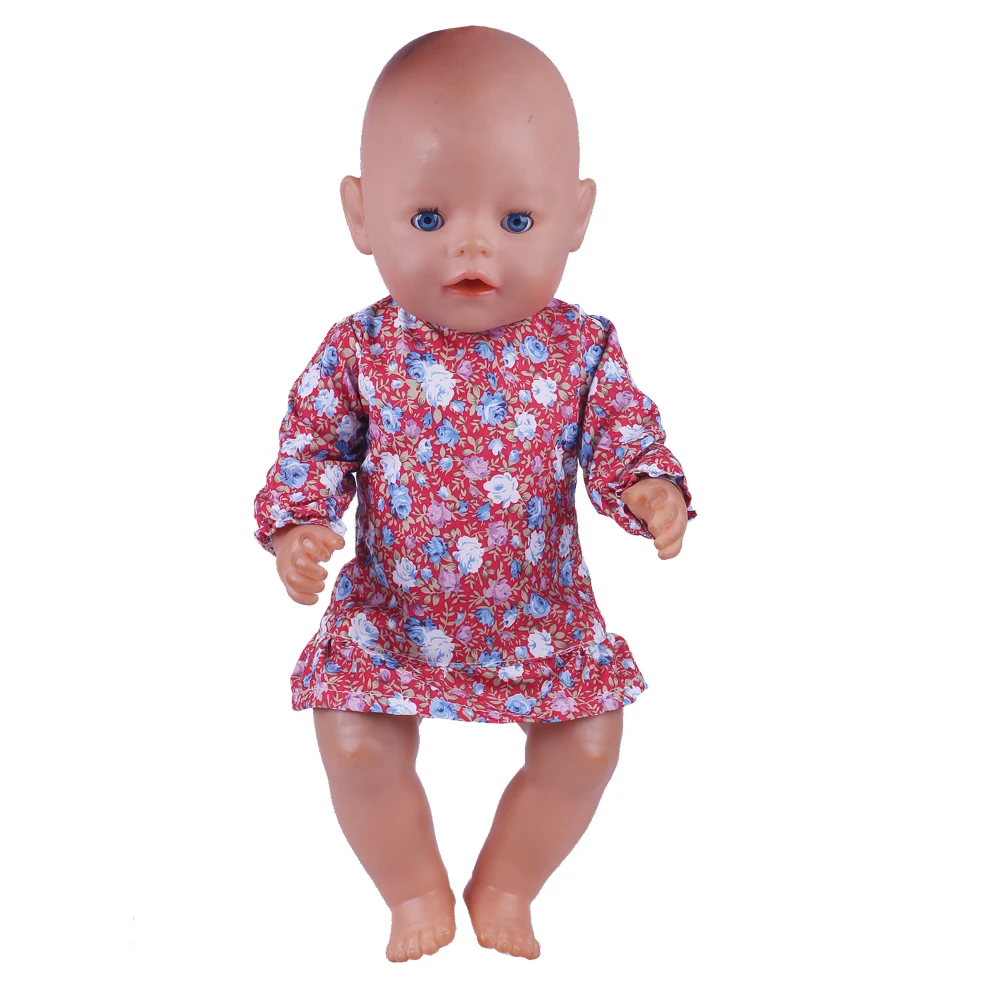 

New Doll Clothes Red Floral Top for 18-inch doll or 43 cm Doll