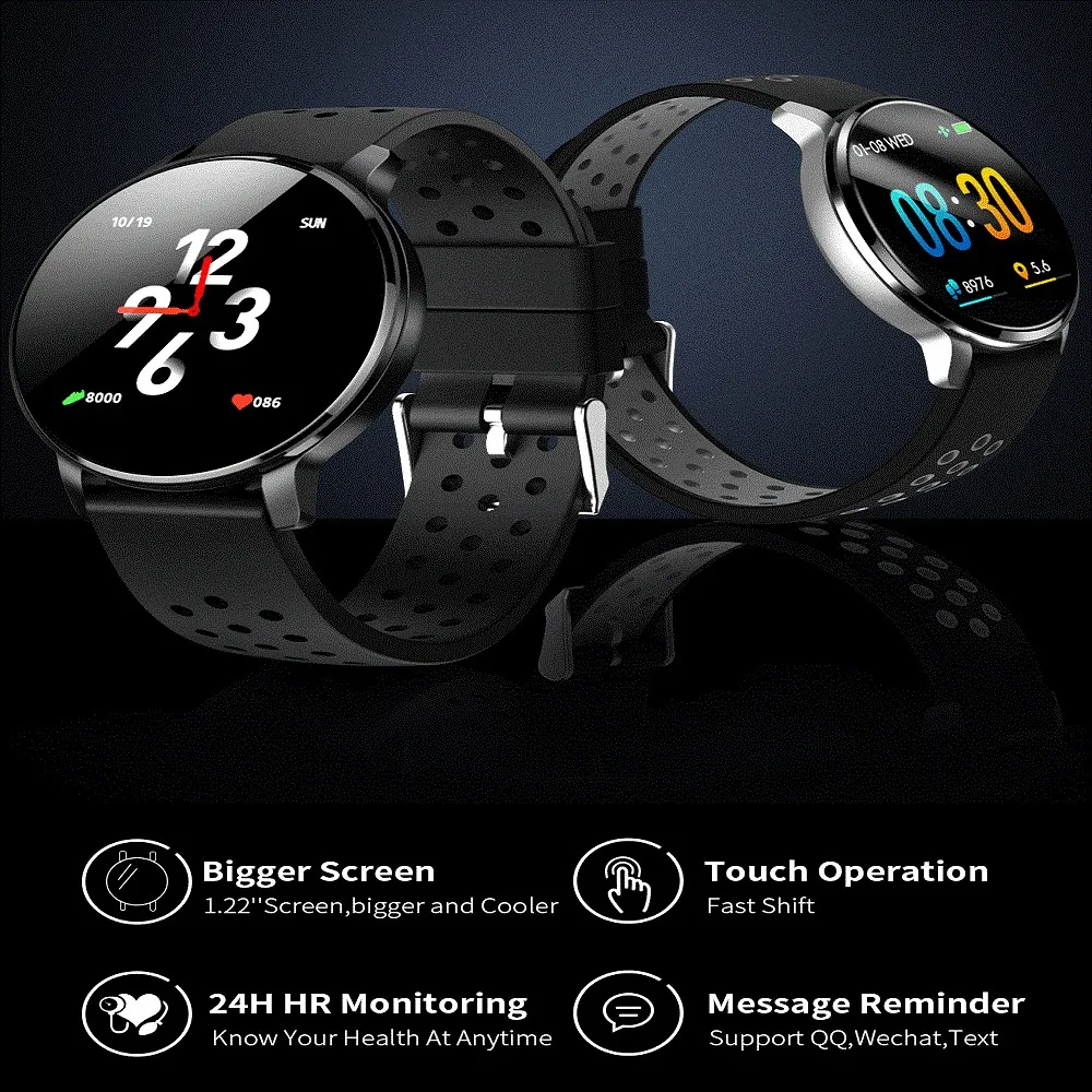 GMOVE SN11 Men Women Smart Watch Inteligente Passometer Activity Fitness Tracker Heart Rate Monitor Sports Smartwatch Wristband