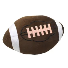 Football Plush Pillow Fluffy Stuffed Ball Throw Soft Durable Sports Toy Gift for Kids Room Decoration