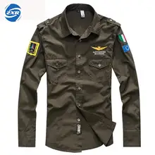 Весенне-осенняя мужская блузка Air Force One Flight с длинными рукавами, Мужская армейская зеленая Военная рубашка для фанатов походов, армейская зеленая тактическая рубашка