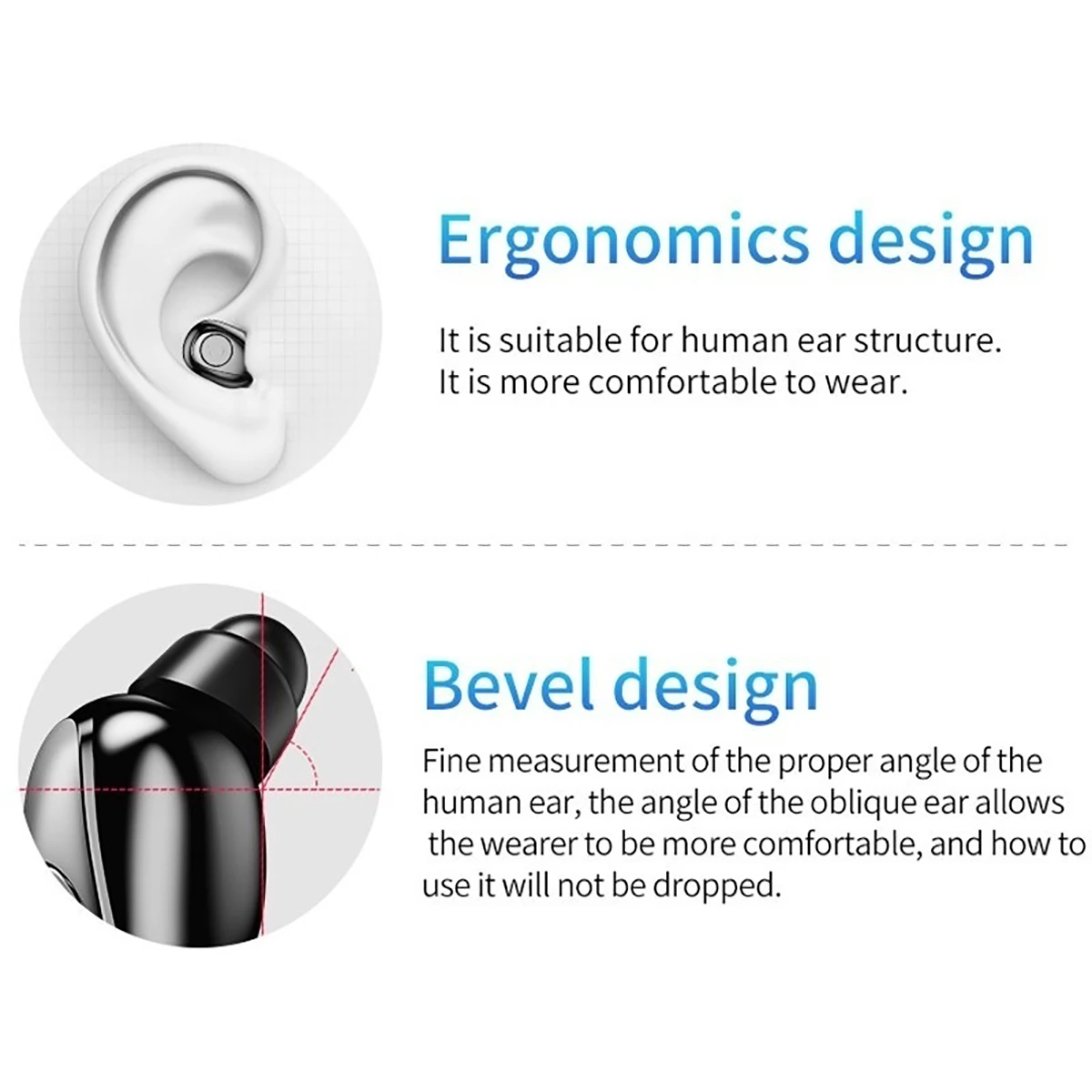 TWS Bluetooth 5,0 гарнитура беспроводная гарнитура долговечная большая емкость батарея гарнитура Мобильный телефон перезаряжаемый