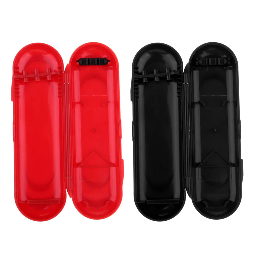 2pcs Dart Storage Case Darts Protect Travel Box Pouch for Dart Collection Club Accessories Black Red
