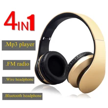 new upgrade V3.0+EDR Wireless Headphones Bluetooth Earphone support TF card FM radio for mobile phone Laptop Foldable Headset