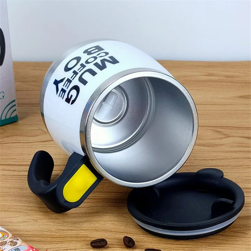 В знак кружка молоко кофе Авто самоперемешивание нержавеющая сталь Металлические Магнитные капсулы ротор