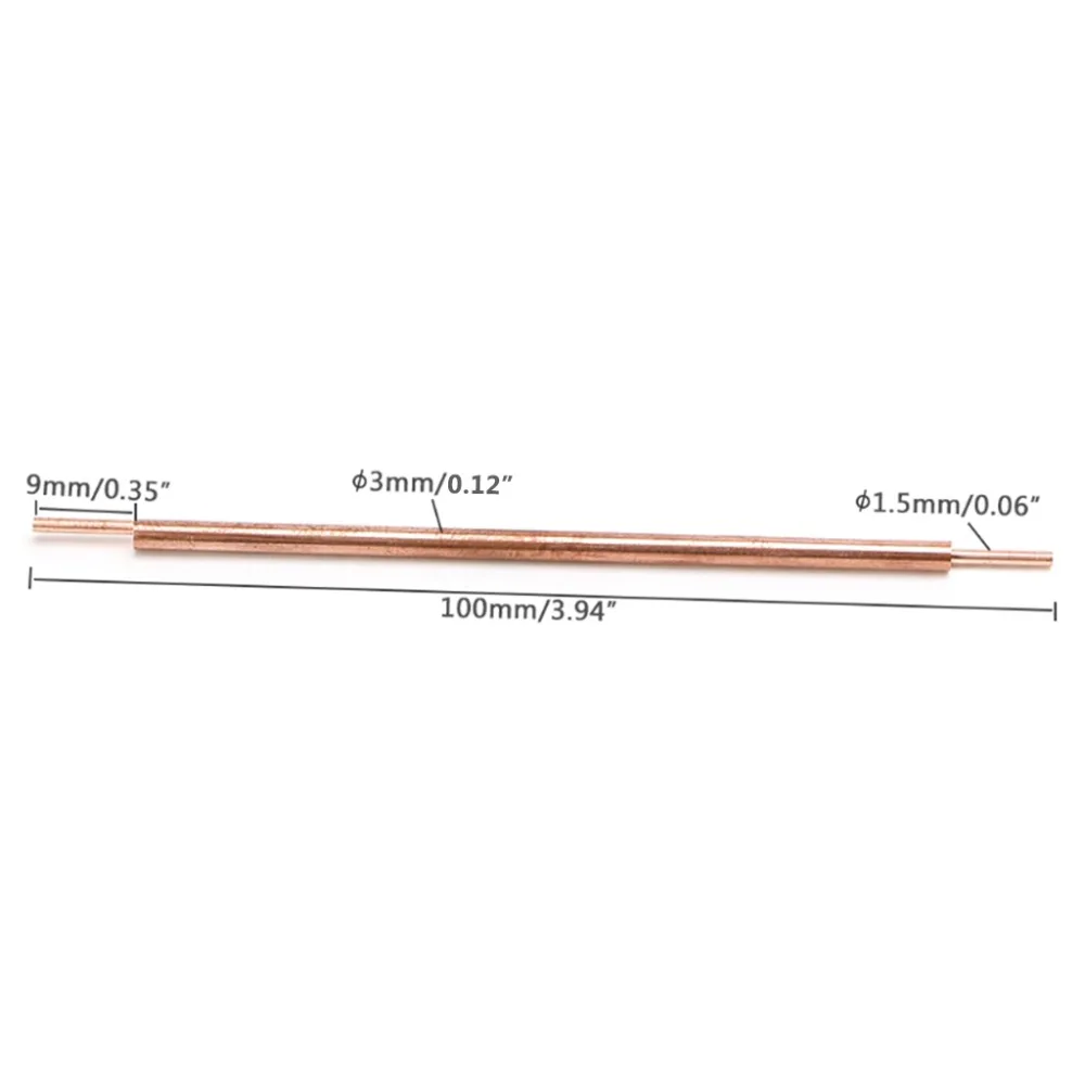5pcs 3x100 Welder Spot Welding Pin Welding Accessories Alumina Copper Welding Feet