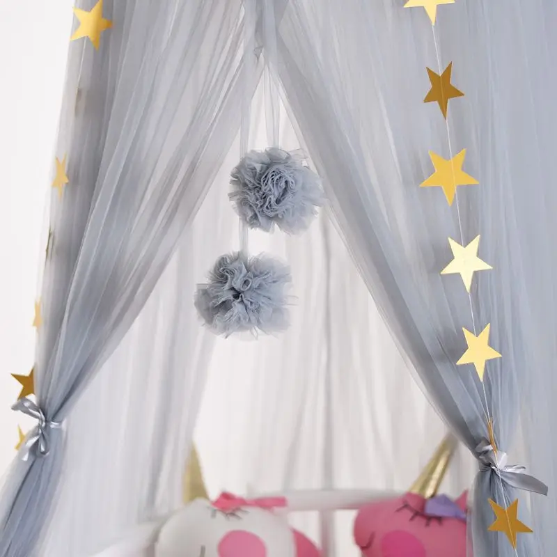 

Nordic Palace Mosquito Net Yarn Ball Hanging Jewelry Children's Room Decoration Ball Accessories Home Decoration