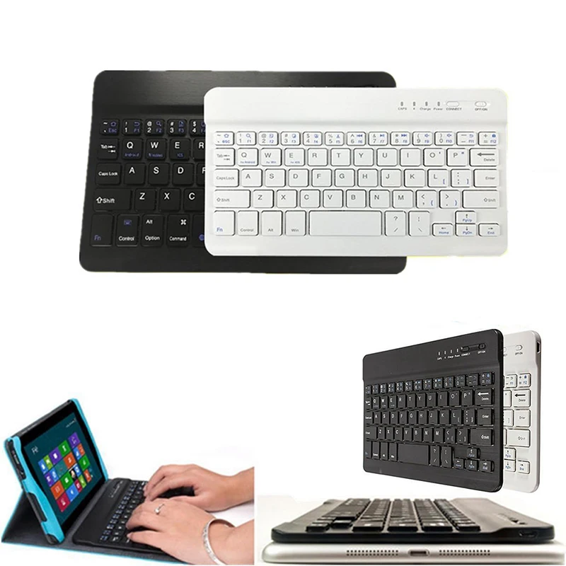 Универсальная Бесшумная тонкая клавиатура для iPad Galaxy Tab IOS и Android Windows