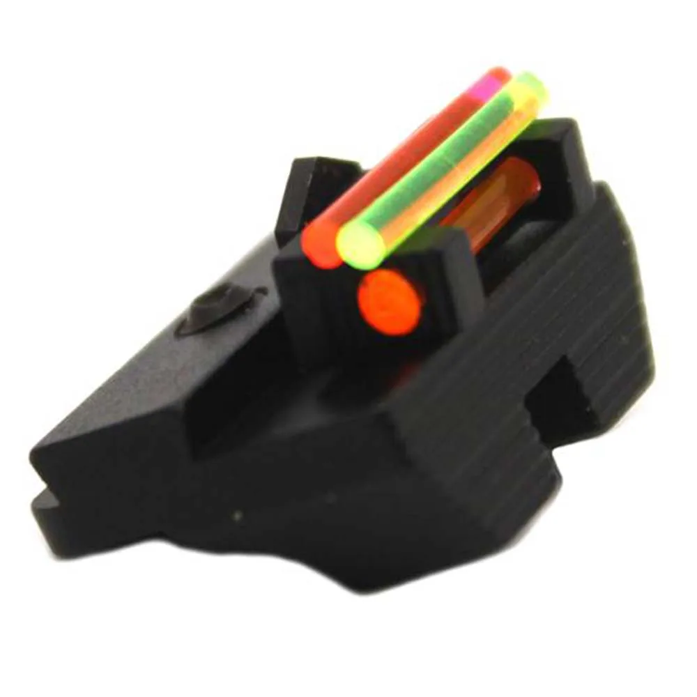 

Red Fiber Optic Front Sight Black Rear Sights for Glock Standard Model Hunting Excellent Metals
