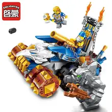 2017 New Enlighten Building Block War Of Glory Castle Knights Eagle Destroyer 2 Figures 263pcs Educational Toy For Boy Gift