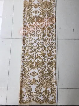 

Latest Nigerian Laces Fabric Tulle Lace Fabrics for African Dress with glitter
