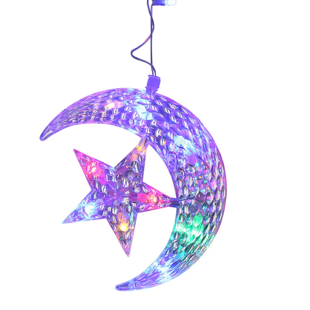 

2.5m Wedding EU Plug Party Decor Led Star Moon Fairy Bedroom Curtain Romantic String Light Birthday Home Ornaments Night