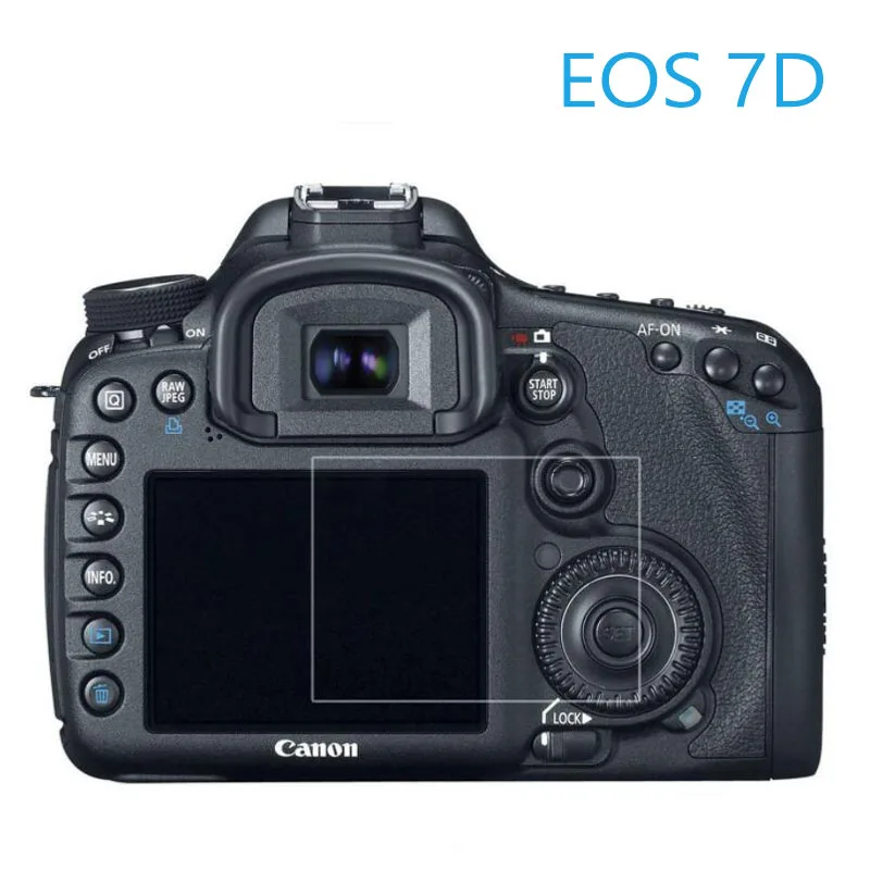Закаленное защитное стекло для Canon EOS 7D DSLR камера ЖК дисплей Защитная пленка