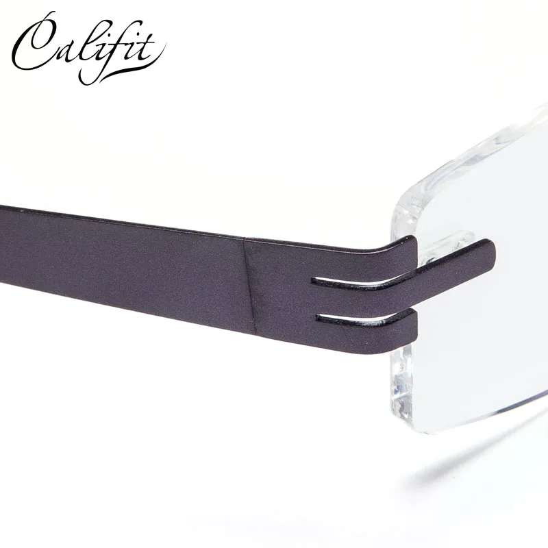 Brillen Brille Gläser Titan Myopie Hohe Linse Ultraleicht C2 Randlose Califit Qualität Business Mann Klare Männer 7fAxwW0S