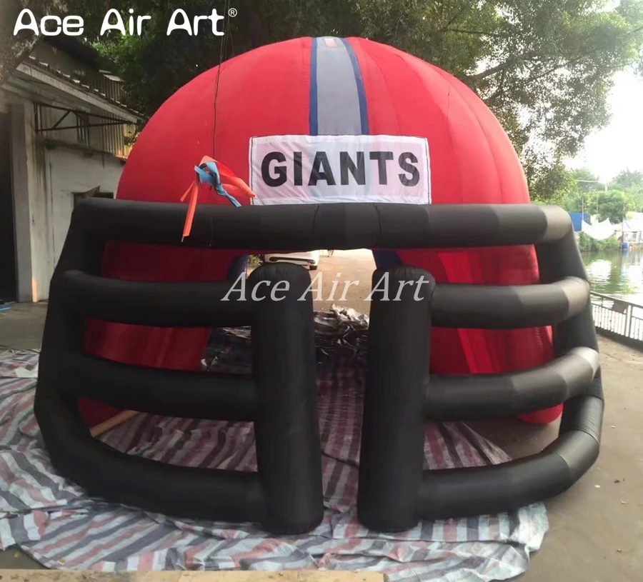  Customized Inflatable Helmet tunnel tentgo through entrance tunnel way for NFL sport game event