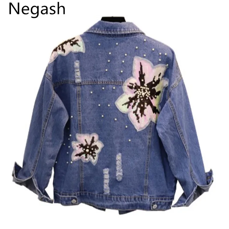 Women Autumn Spring Brand Denim Jacket Coat Students Relaxed Leisure