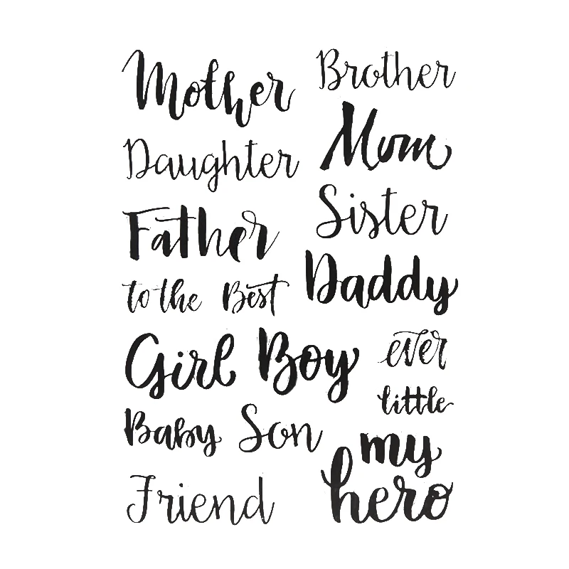 

Appellation Word Letters Rubber Clear Stamps Silicone Seals for DIY Scrapbooking/Card Making/Diary Book/Paper Maker Decor Crafts