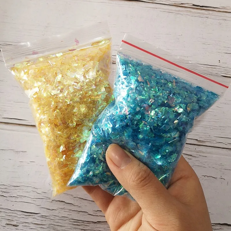 40 г/пакет прозрачная слизь изоляционная бумага прозрачный DIY ручной работы кристалл грязи смесь частицы аксессуары слизь наполнение украшения - Цвет: Two Bags
