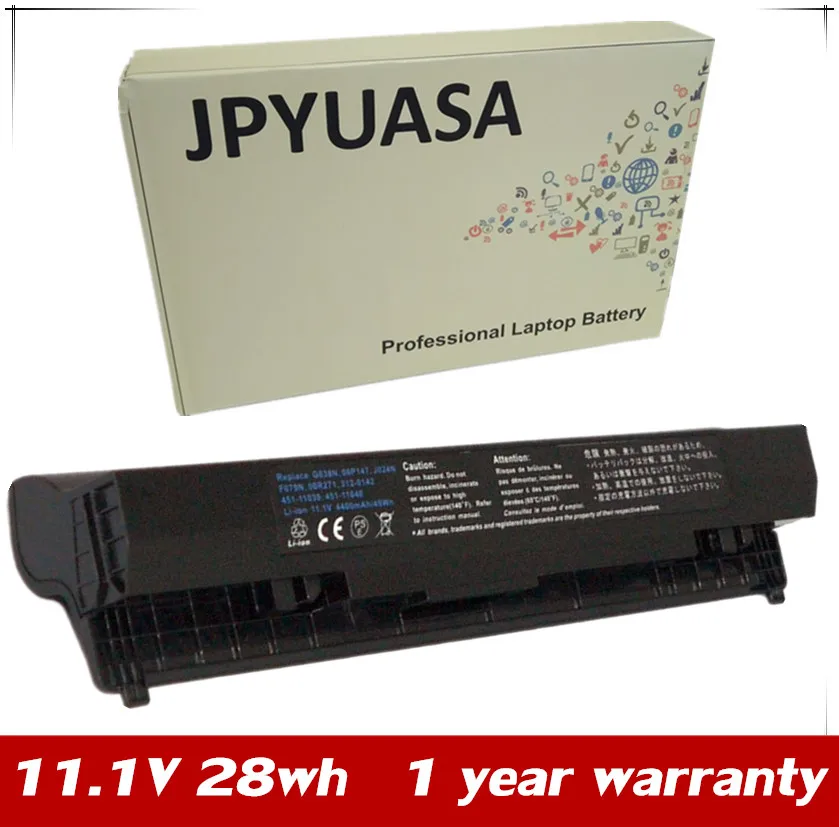 7XINbox 28wh 11.1V Laptop Battery For Dell Latitude 2100 Smart Rubberized 10.1" Netbook 312-0142 J024N G038N F079N | Компьютеры и